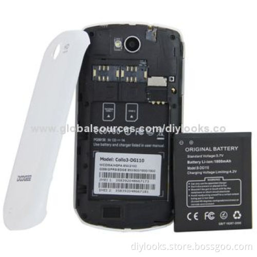 Smartphones, Doogee Collo3 DG110 White, GPS + AGPS, Android 4.2.2, MTK6572 1.0GHz Dual-core
